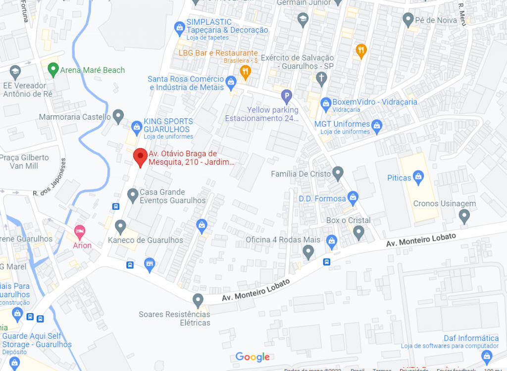 mapa para chegar a clinica