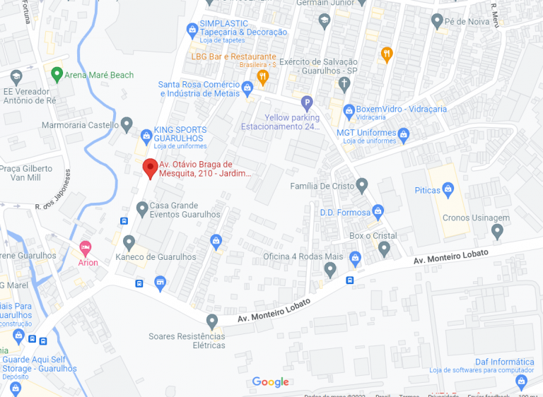 mapa para chegar a clinica