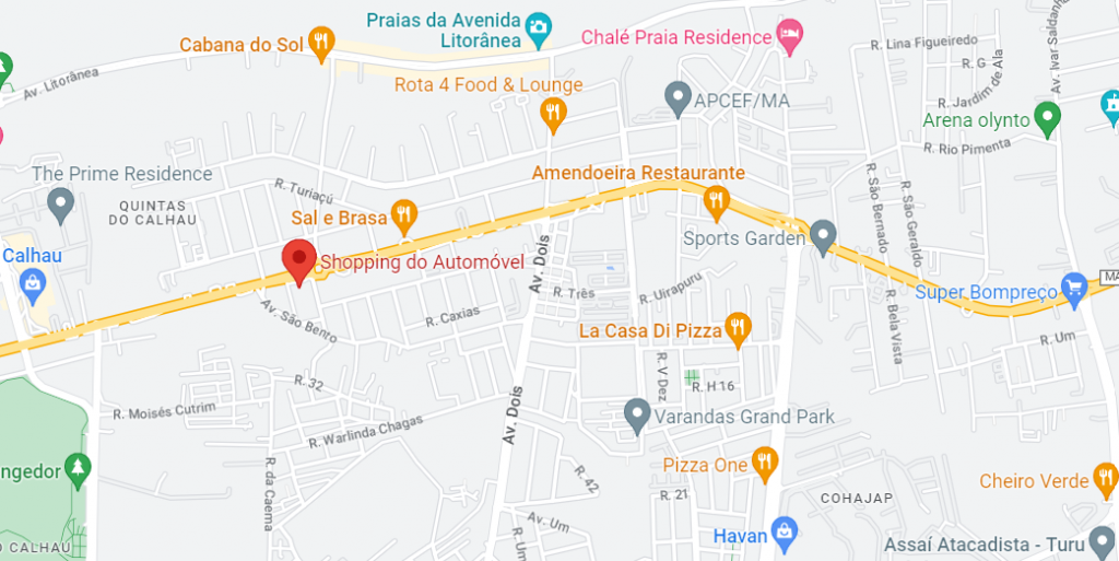 mapa para chegar a clinica